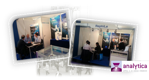RephiLe successfully presented at analytica 2014, from 1st - 4th April in Munich Germany. This is one of the largest trade fair for laboratory technology, analysis and biotechnology. It drew 34,400 visitors from the globe this year.