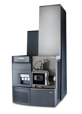 Waters New Xevo® G2-XS mass spectrometer, a new high performance benchtop quadrupole time-of-flight (QTof) mass spectrometer, unveiled at the 62nd conference of the American Society of Mass Spectrometry. 