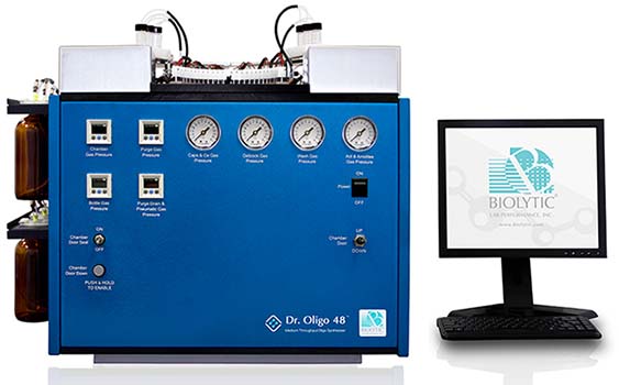 Dr. Oligo 48 column synthesizer,Biolytic Lab Performance Inc ...