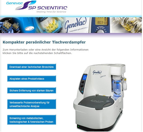 Genevac: EZ Access To Evaporator Information