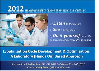 SP Scientific: Training Courses in Laboratory Freeze Drying