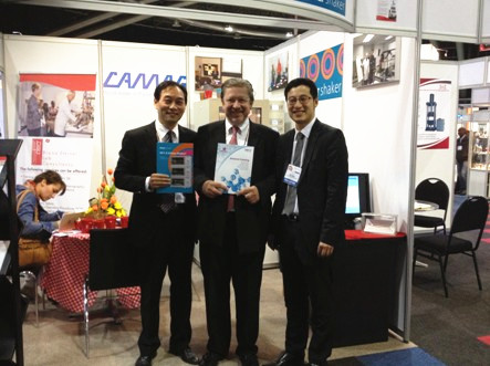 Shuixing Shen and Markus Kuhner at Kuhner’s Booth