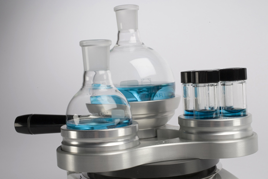 The DrySyn MULTI from Asynt provides a safe and convenient way to perform precisely controlled heated reactions in parallel. Affordably priced, the DrySyn MULTI converts any standard hotplate stirrer into a reaction block accommodating three flasks or up to 12 reactions in tubes or vials.