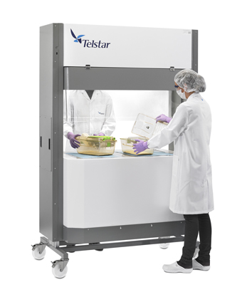 Telstar has designed a new laminar airflow cabinet for the transfer of animals used in scientific testing that provides greater mobility, efficiency and protection. 