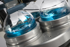 The DrySyn MULTI from Asynt converts any standard hotplate stirrer into a high performance reaction block accommodating 3 round-bottomed flasks* or up to 12 reactions in tubes or vials.