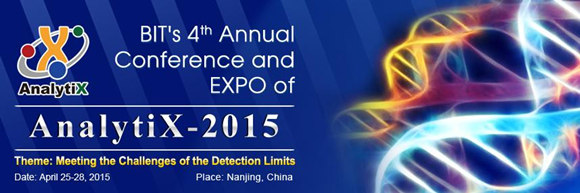 BIT's AnalytiX 2015, April 25-28, Nanjing, China