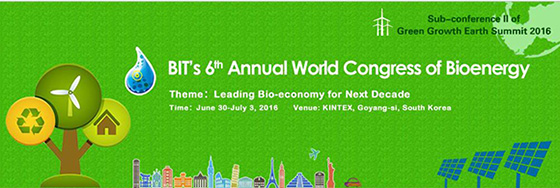 BIT’s 6th Annual World Congress of Bioenergy  (Bioenergy-2016)