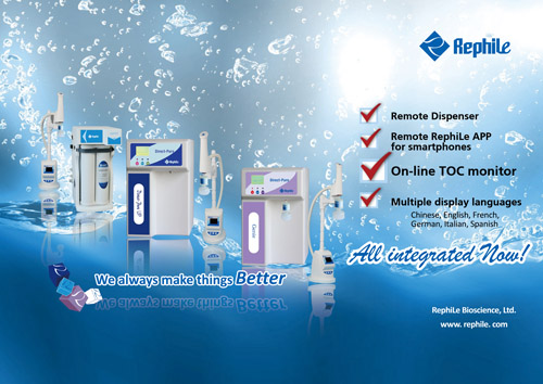 RephiLe Launches on-line TOC monitoring and RephiBlue mobile app in its Water Systems