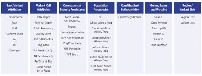 Extensive range of dynamic filtering options